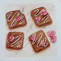 Mon projet du cours :  Illustration culinaire savoureuse à l'aquarelle. Projekt z dziedziny Trad, c, jna ilustracja,  Sztuki piękne,  Malarstwo i Malowanie akwarelą użytkownika prat_nicole0189 - 16.04.2022