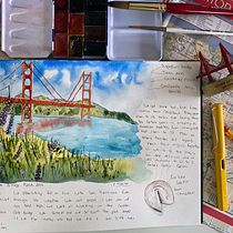My project for course: Watercolor Travel Journal. Traditional illustration, Watercolor Painting, Architectural Illustration, and Sketchbook project by Priscilla Basilio - 04.16.2022
