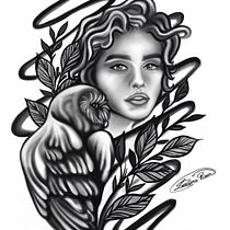 My project for course: Digital Design and Illustration of Tattoos with Procreate. Traditional illustration, Graphic Design, Digital Illustration, Tattoo Design, and Digital Drawing project by Loredana Ricean - 04.15.2022