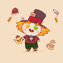 Chapeleiro Maluco - Ilustração Kawaii com Sara Gaiaudi. Traditional illustration, Character Design, Digital Illustration, Painting, Pencil Drawing, Creativit, Drawing, Portfolio Development, Children's Illustration, Instagram, Creating with Kids, Digital Painting, Animated Illustration, and Children's Literature project by Vanessa Gabrielle - 04.03.2022
