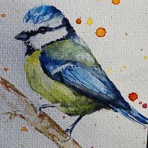 Mon projet du cours : Techniques artistiques d'aquarelle pour illustrer les oiseaux. Traditional illustration, Watercolor Painting, Realistic Drawing, and Naturalistic Illustration project by ms.manonfouquet - 04.17.2022