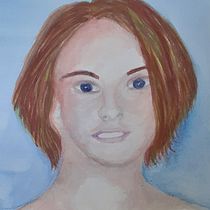 My project for course: Artistic Portrait with Watercolors. Fine Arts, Painting, Watercolor Painting, and Portrait Drawing project by Jackie Charlton - 04.17.2022