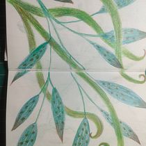 My project for course: Botanical Patterns in a Sketchbook: Conquer the Blank Page. Ilustração tradicional, Pattern Design, Ilustração botânica, e Sketchbook projeto de Suzie Frizzell - 18.04.2022
