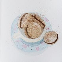 Il mio progetto del corso:  Gustose illustrazioni gastronomiche ad acquerello. Projekt z dziedziny Trad, c, jna ilustracja,  Sztuki piękne,  Malarstwo i Malowanie akwarelą użytkownika dolcimaterieprime - 18.04.2022