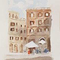 Il mio progetto del corso: Tecniche moderne di acquerello paesaggistico. Painting, and Watercolor Painting project by Susanna Pasqualetti - 04.18.2022