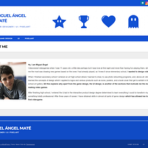 -Mi Proyecto del curso: Web Portfolio. Projekt z dziedziny UX / UI, Informat, ka, Web design, Tworzenie stron internetow, ch, Programowanie bez kodu, Projektowanie produktu c i frowego użytkownika Miguel Ángel Maté - 18.04.2022