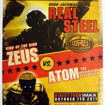 Real Steel Zeus vs Atom animated flyer Ein Projekt aus dem Bereich Animation, T, pografie, 3-D-Animation, Kinetische T und pografie von Estuardo Del Angel - 18.04.2022