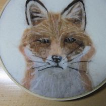 My project for course: Needle Felting: Paint Portraits with Wool. Arts, Crafts, Fiber Arts, Naturalistic Illustration, Needle Felting, and Textile Design project by pamkfloyd - 04.18.2022