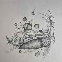 Mi Proyecto del curso: Ilustración surrealista con rotuladores Ein Projekt aus dem Bereich Traditionelle Illustration, Zeichnung, Realistische Zeichnung, Artistische Zeichnung, Illustration mit Tinte und Bleistiftzeichnung von paoandre09 - 10.04.2022