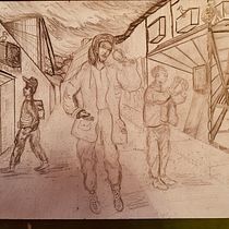 My project for course: Basic Principles of Drawing People from Imagination. Traditional illustration, Fine Arts, Sketching, Pencil Drawing, Drawing, Artistic Drawing, and Figure Drawing project by Brad Harper - 04.19.2022