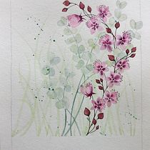 Mijn project van de cursus: Een bloemencompositie creëren met aquarel. Un progetto di Illustrazione tradizionale, Belle arti, Pittura, Pittura ad acquerello, Illustrazione botanica e Illustrazione naturalistica di mi.nouche - 19.04.2022