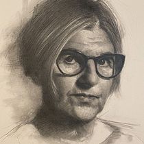 Il mio progetto del corso: Ritratto realistico con matite di grafite. Traditional illustration, Fine Arts, Sketching, Pencil Drawing, Drawing, Portrait Drawing, Realistic Drawing, Artistic Drawing, and Figure Drawing project by Massimo panzavolta - 04.19.2022