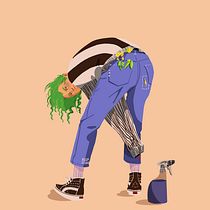 Mein Kursprojekt: Illustration mit Stil: Zeichne verschiedene Charaktere in Procreate. Design de personagens, Ilustração digital, Pintura digital, e Desenho anatômico projeto de Alina - 19.04.2022