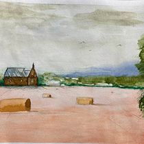 My project for course: Watercolor Landscapes: Experimental Tools and Techniques. Projekt z dziedziny  Sztuki piękne,  Malarstwo i Malowanie akwarelą użytkownika derek9 - 19.04.2022