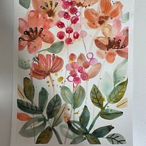 Meu projeto do curso: Aquarela floral: conecte-se com a natureza. Ilustração tradicional, Pintura, Pintura em aquarela e Ilustração botânica projeto de Cristiana Combacau - 19.04.2022