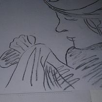 Mi Proyecto del curso: Retrato artístico al carboncillo: creando atmósferas. Ilustração tradicional, Artes plásticas, Desenho, Desenho de retrato, Desenho realista, e Desenho artístico projeto de Verónica Giovannini - 19.04.2022