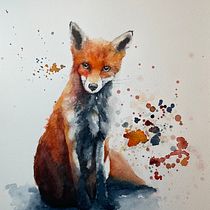 My project for course: Expressive Animal Portraits in Watercolor. Traditional illustration, Watercolor Painting, Realistic Drawing, and Naturalistic Illustration project by Mara Ionescu - 04.19.2022