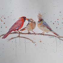My project for course: Artistic Watercolor Techniques for Illustrating Birds. Traditional illustration, Watercolor Painting, Realistic Drawing, and Naturalistic Illustration project by mtbmamma - 04.19.2022