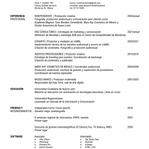 Mi Proyecto del curso: Currículums para creativos: crea tu CV y carta de presentación  Ein Projekt aus dem Bereich Kreative Beratung, Portfolioverwaltung, Kommunikation und Business von Fernando Mol - 19.04.2022