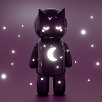 Mi Proyecto del curso: Creación de personajes kawaii en 3D con Blender . Een project van Traditionele illustratie, Ontwerp van personages, Digitale illustratie,  3D-modellering y Manga van Grecia Valero - 19.04.2022