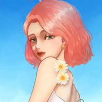 My project for course: Digital Fantasy Portraits with Photoshop -> Spring . Traditional illustration, Drawing, Digital Illustration, Portrait Drawing, Digital Drawing, and Digital Painting project by juliane_lallier - 04.18.2022