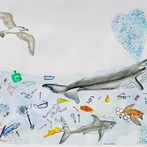 Mein Kursprojekt: Techniken der naturalistischen Illustration: Wale in Aquarell. Un progetto di Illustrazione tradizionale, Design di poster , Illustrazione digitale e Manga di Christian Gutknecht - 20.04.2022