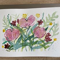 Mein Kursprojekt: Blumen-Kompositionen mit Aquarell malen. Un progetto di Illustrazione tradizionale, Belle arti, Pittura, Pittura ad acquerello, Illustrazione botanica e Illustrazione naturalistica di ewelina.donicz - 20.04.2022