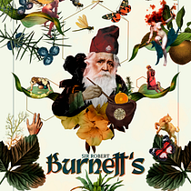 Rediseño London Gin Burnett's. Ilustração tradicional, Colagem e Ilustração digital projeto de Gustavo Rodríguez - 20.04.2022