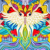 Meu projeto do curso: Introdução à pintura acrílica: crie uma tela tropical. Un projet de Peinture, Création de motifs, Peinture acr , et lique de Mafalda de Castro - 19.04.2022