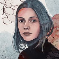 Mon projet du cours : Portrait illustré avec Procreate. Ilustração tradicional, Ilustração vetorial, Ilustração digital, e Desenho de retrato projeto de Cécile Roulin - 21.04.2022