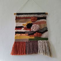 Mon projet du cours : Initiation au tissage sur cadre à tisser. Fiber Arts, Arts, and Crafts project by Jacqueline Nelki - 04.21.2022