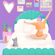 My project for course: Colorful Digital Illustration in Procreate. Traditional illustration, Drawing, Digital Illustration, and Digital Drawing project by Emma - 04.16.2022