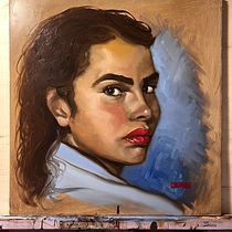 My project for course: Expressive Oil Portraiture: Explore the Alla Prima Technique. Un projet de Beaux Arts, Peinture , et Peinture à l'huile de Denise Recchi Fineart - 21.04.2022