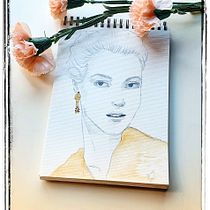 Mi Proyecto del curso: Sketchbook de retrato: explora el rostro humano. Een project van  Schetsen,  Tekening,  Portrettekening,  Artistieke tekening, Sketchbook y  Ontwerp van Johana Lara - 21.04.2022
