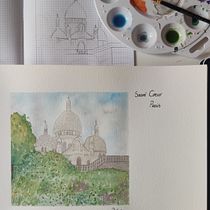 Mi Proyecto del curso: Cuaderno de viaje en acuarela. Traditional illustration, Watercolor Painting, Architectural Illustration, and Sketchbook project by pilar_es - 04.22.2022