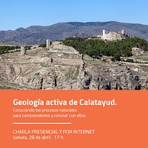 Conferencia sobre la Geología activa en Calatayud. Un projet de Réseaux sociaux, Marketing digital, Marketing mobile, Marketing pour Facebook , et Growth marketing de MARTA DIEZ ESTEBAN - 22.04.2022