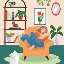 Il mio progetto del corso: Illustrazione digitale colorata con Procreate. I. Traditional illustration, Digital Illustration, Digital Drawing, and Drawing project by Valentina Sassi - 04.10.2022
