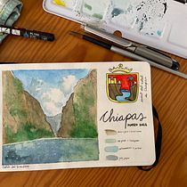 Mi Proyecto del curso: Cuaderno de viaje en acuarela. Traditional illustration, Watercolor Painting, Architectural Illustration, and Sketchbook project by Andrea Miquel Dominguez - 04.22.2022
