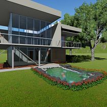 Mi Proyecto del curso: Diseño y modelado arquitectónico 3D con Revit. Un projet de 3D, Architecture, Architecture d'intérieur, Modélisation 3D, Architecture numérique , et ArchVIZ de alvamos2112 - 22.04.2022