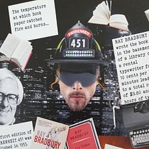 I read banned books: Fahrenheit 451 (My project for course: Effective Data Visualization: Transform Information into Art). Projekt z dziedziny Projektowanie graficzne, Projektowanie informacji, Projektowanie interakt, wne i Infografika użytkownika Sarah Buchmann - 12.05.2022
