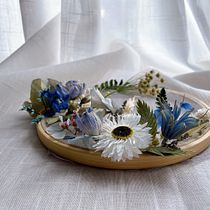 My project for course: Tulle Embroidery with Natural Flowers and Plants. Bordado, DIY, Design floral e vegetal, e Design têxtil projeto de catwithflower99 - 21.04.2022