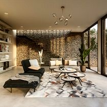 Living Room - Project for course: Photorealism for Interior Spaces with Lumion. Architecture, 3D Modeling, Digital Architecture, 3D Design, and ArchVIZ project by Angy Teddy - 04.15.2022