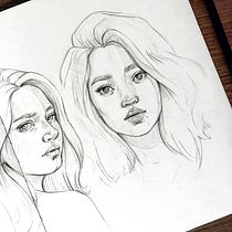 My project for course: Portrait Sketchbooking: Explore the Human Face. Esboçado, Desenho, Desenho de retrato, Desenho artístico, e Sketchbook projeto de Maisie Andrews - 24.04.2022