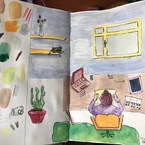My project for course: Exploratory Sketchbook: Find Your Drawing Style. Un proyecto de Ilustración tradicional, Bocetado, Creatividad, Dibujo, Pintura a la acuarela, Sketchbook, Pintura gouache y Pintura acrílica de eliiftuncal - 24.04.2022