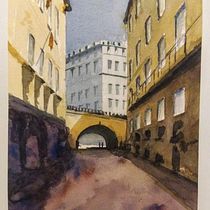 Il mio progetto del corso: Rappresentazione architettonica ad acquerello. Un projet de Illustration traditionnelle, Esquisse , Dessin, Aquarelle, Illustration architecturale , et Carnet de croquis de giovanni cecioni - 24.04.2022