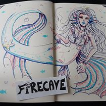 My course project: drawing fantasy figures in the sketchbook. Ilustração tradicional, Criatividade, Desenho, e Sketchbook projeto de Mandy Hengesch - 24.04.2022