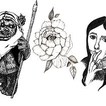 Mein Kursprojekt: Blackwork Tattoodesign. Un projet de Illustration traditionnelle, Illustration numérique , et Conception de tatouage de hanadi - 24.04.2022
