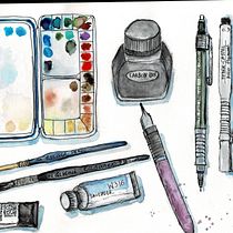 My project for course: Artistic Watercolor Sketching: Dare to Express Your Ideas. Traditional illustration, Sketching, Creativit, Drawing, Watercolor Painting, and Sketchbook project by Agnes - 04.24.2022