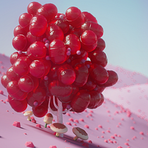 BerryCandy Tree . 3D, Animação 3D, Modelagem 3D, e 3D Design projeto de Edgar Gonzalez - 22.04.2022