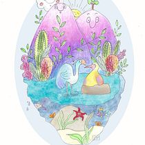 Il mio progetto del corso: Tecniche di illustrazione con acquerello e gouache. Traditional illustration, Fine Arts, Painting, Watercolor Painting, Children's Illustration, and Gouache Painting project by ALESSANDRA VISSER - 04.25.2022